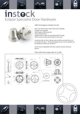 Click Here To Enlarge This Photo Of 34810 Eclipse Specialist Anti-Ligature Cylinder Turn Kit