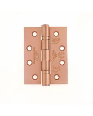 Click Here To Enlarge This Photo Of ZHSS243-PVDBZ - Zoo Hardware Grade 13 CE Fire Rated Ball Bearing Hinges &lpar;Square&rpar; 102 x 76 x 3mm PVD Bronze
