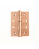 ZHSS243-TRG - Zoo Hardware Grade 13 CE Fire Rated Ball Bearing Hinges &lpar;Square&rpar; 102 x 76 x 3mm Tuscan Rose Gold