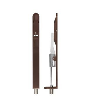 Click Here To Enlarge This Photo Of ZAS03R-ETB - Zoo Hardware Lever Action Flush Bolt 200 x 20mm &lpar;Radius&rpar; Etna Bronze