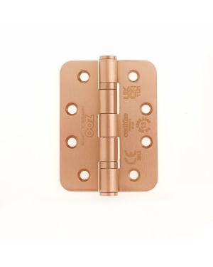 Click Here To Enlarge This Photo Of ZHSS243R-PVDBZ - Zoo Hardware Grade 13 CE Fire Rated Ball Bearing Hinges &lpar;Radius&rpar; 102 x 76 x 3mm PVD Bronze