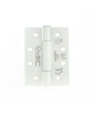 Click Here To Enlarge This Photo Of VHC243-PCW - Zoo Hardware Vier Grade 14 Concealed Bearing Hinges &lpar;Square&rpar; 102 x 76 x 3mm - Powder Coated White
