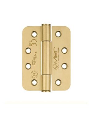 Click Here To Enlarge This Photo Of VHC243-PVDSB - Zoo Hardware Vier Grade 14 Concealed Bearing Hinges &lpar;Square&rpar; 102 x 76 x 3mm - PVD Satin Brass