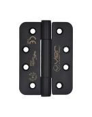 VHC243R-PVDBLK - Zoo Hardware Vier Grade 14 Concealed Bearing Hinges &lpar;Radius&rpar; 102 x 76 x 3mm - PVD Black