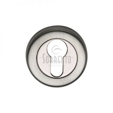 Click Here To Enlarge This Photo Of SC-0192-AP M&period;Marcus Sorrento Euro Profile Cylinder Escutcheon Apollo Finish