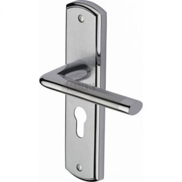 Click Here To Enlarge This Photo Of SC-2348-AP M&period;Marcus Sorrento Door Handle For Euro Profile Plate Lena Design Apollo Finish