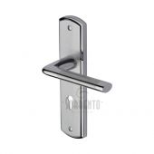 SC-2350-AP M&period;Marcus Sorrento Door Handle Lever Lock Lena Design Apollo Finish