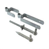 TIMCO SFH450G - Galvanised Standard Double Strap Fieldgate Hinge Set to suit 1200-2700mm Wide Gates