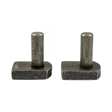 Click Here To Enlarge This Photo Of TIMCO GWH19S - Self Colour Gate Hooks to Weld&semi; 19mm Pin&semi; 63x50mm Base &lpar;2 pack&rpar;