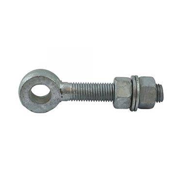 Click Here To Enlarge This Photo Of TIMCO AGE16100GEA - Galvanised Adjustable Gate Eyes with Nuts - M16 x 100mm