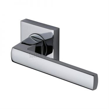 Click Here To Enlarge This Photo Of SC-4062-PC M&period;Marcus Sorrento Door Handle Lever Latch on Round Rose Axis Design Polished Chrome Finish