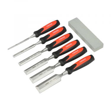 Click Here To Enlarge This Photo Of TIMCO 468249 - 7pc Bevel Edge Wood Chisel Set