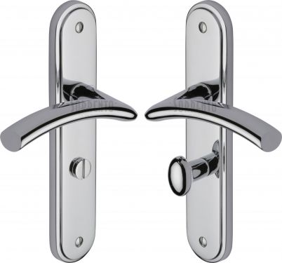 Click Here To Enlarge This Photo Of SC-4330-PC M&period;Marcus Sorrento Door Handle For Bathroom Tosca Design Polished Chrome Finish