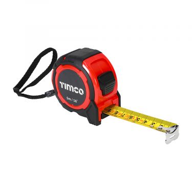Click Here To Enlarge This Photo Of TIMCO 5MTAPEM 5m&sol;16ft x 25mm Tape Measure