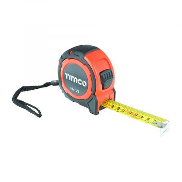 Click Here To Enlarge This Photo Of TIMCO 8MTAPEM 8m&sol;26ft x 25mm Tape Measure