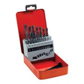 TIMCO HSSR19DS - 19pc HSS Roll Forged Jobber Drill Bit Set
