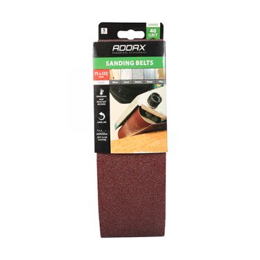 Click Here To Enlarge This Photo Of TIMCO 231069 - P40 Grit Sanding Belts 75mm x 533mm &lpar;5pcs&rpar;