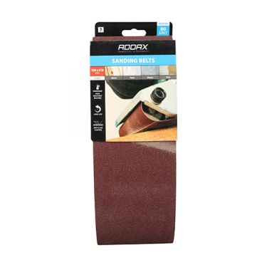 Click Here To Enlarge This Photo Of TIMCO 231258 - P80 Grit Sanding Belts 100mm x 610mm &lpar;5pcs&rpar;