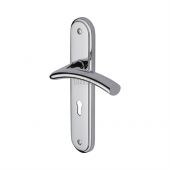 SC-4350-PC M&period;Marcus Sorrento Door Handle Lever Lock Tosca Design Polished Chrome Finish