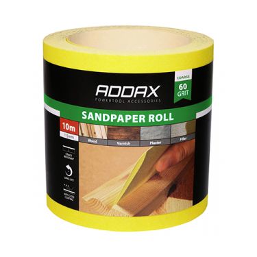 Click Here To Enlarge This Photo Of TIMCO 231541 - Yellow Sandpaper Roll 115mm x 10m &lpar;Coarse P40-P60 Grit&rpar;
