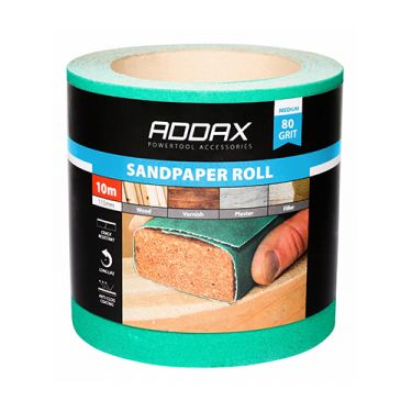 Click Here To Enlarge This Photo Of TIMCO 231117 - Green Sandpaper Roll 115mm x 10m &lpar;Medium P80-P100 Grit&rpar;