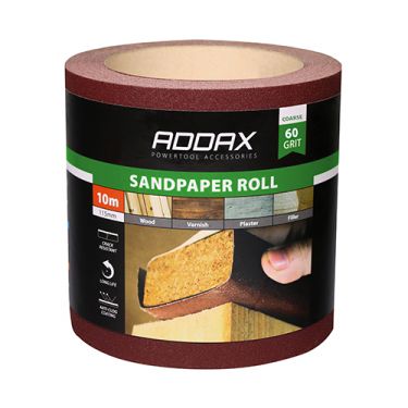 Click Here To Enlarge This Photo Of TIMCO 231004 - Red Sandpaper Roll 115mm x 10m &lpar;Coarse P40-P60 Grit&rpar;