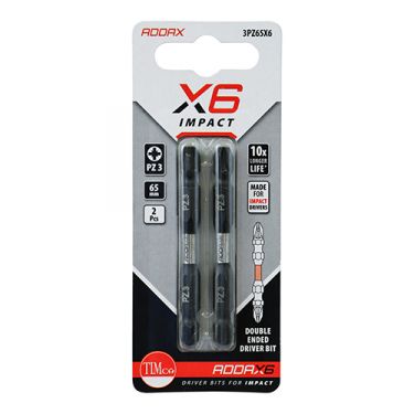 Click Here To Enlarge This Photo Of TIMCO 3PZ65X6 - X6 Double Ended Pozi Bits No&period;3 x 65mm &lpar;2pcs&rpar;