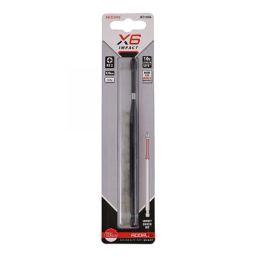 Click Here To Enlarge This Photo Of TIMCO 2PZ150X6 - X6 Impact Pozi Driver Bit No&period;2 x 150mm