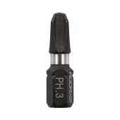 TIMCO 3PH25X6 - X6 Impact Phillips Driver Bits No&period;3 x 25mm  &lpar;10pcs&rpar;