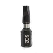 TIMCO 2SQ25X6 - X6 Impact Square Driver Bits No&period;2 x 25mm &lpar;10pcs&rpar;