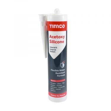 Click Here To Enlarge This Photo Of TIMCO 732480 - 300ml Acetoxy General Purpose Silicone Sealant &lpar;White&rpar;