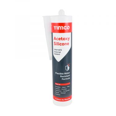 Click Here To Enlarge This Photo Of TIMCO 732098 - 300ml Acetoxy General Purpose Silicone Sealant &lpar;Clear&rpar;