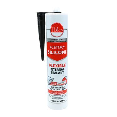 Click Here To Enlarge This Photo Of TIMCO 732741 - 300ml Acetoxy General Purpose Silicone Sealant &lpar;Black&rpar;
