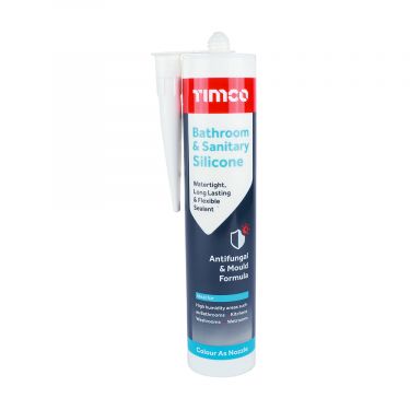 Click Here To Enlarge This Photo Of TIMCO 732750 - 300ml Bathroom & Sanitary Silicone &lpar;White&rpar;