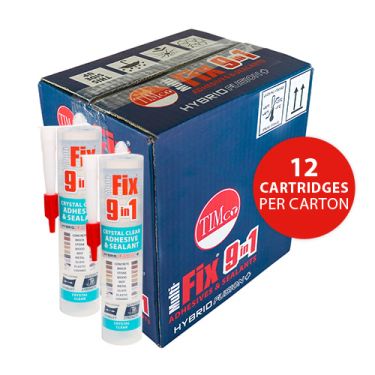 Click Here To Enlarge This Photo Of TIMCO 247336 - 290ml 9 in 1 Adhesive & Sealant &lpar;Crystal Clear&rpar;