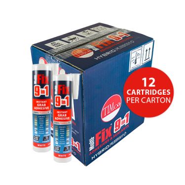 Click Here To Enlarge This Photo Of TIMCO 247138 - 290ml Multi-Fix 9 in 1 Instant Grab Adhesive &lpar;White&rpar;
