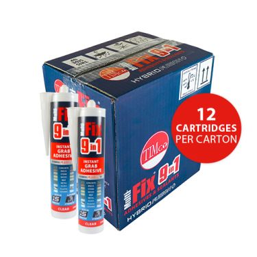 Click Here To Enlarge This Photo Of TIMCO 247972 - 290ml Multi-Fix 9 in 1 Instant Grab Adhesive &lpar;Clear&rpar;