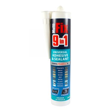 Click Here To Enlarge This Photo Of TIMCO 247468 - 290ml 9 in 1 Universal Adhesive & Sealant &lpar;White&rpar;