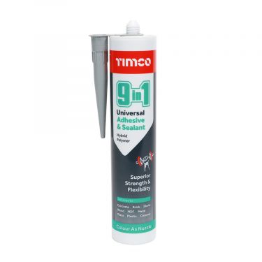 Click Here To Enlarge This Photo Of TIMCO 247357 - 290ml 9 in 1 Universal Adhesive & Sealant &lpar;Grey&rpar;