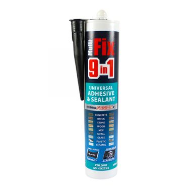 Click Here To Enlarge This Photo Of TIMCO 247146 - 290ml 9 in 1 Universal Adhesive & Sealant &lpar;Black&rpar;