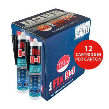 Click Here To Enlarge This Photo Of TIMCO 247146 - 290ml 9 in 1 Universal Adhesive & Sealant &lpar;Black&rpar;