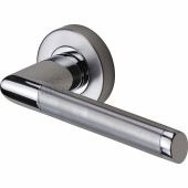 SC-4692-AP M&period;Marcus Sorrento Door Handle Lever Latch on Round Rose Mercury Design Apollo Finish