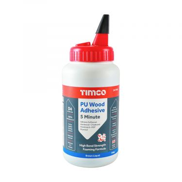 Click Here To Enlarge This Photo Of TIMCO 247708 - 750g PU Wood Adhesive 5 Minute Liquid