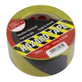 TIMCO HAZT - 50mm x 33m Yellow & Black Hazard Tape