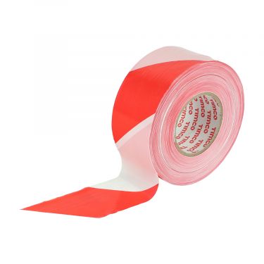 Click Here To Enlarge This Photo Of TIMCO BART500 - 70mm x 500m Red & White Barrier Tape