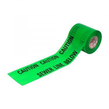 Click Here To Enlarge This Photo Of TIMCO UTSP - 150mm x 365m Green 'Sewer Pipe' Underground Tape
