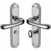 SC-6330-PC M&period;Marcus Sorrento Door Handle For Bathroom Donna Design Polished Chrome Finish