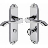 SC-7330-PC M&period;Marcus Sorrento Door Handle For Bathroom Aurora Design Polished Chrome Finish