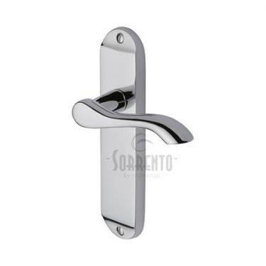 Click Here To Enlarge This Photo Of SC-7360-PC M&period;Marcus Sorrento Door Handle Lever Latch Aurora Design Polished Chrome Finish
