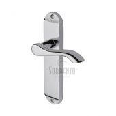 SC-7360-PC M&period;Marcus Sorrento Door Handle Lever Latch Aurora Design Polished Chrome Finish